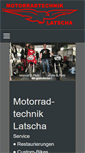 Mobile Screenshot of motorradtechnik-latscha.de
